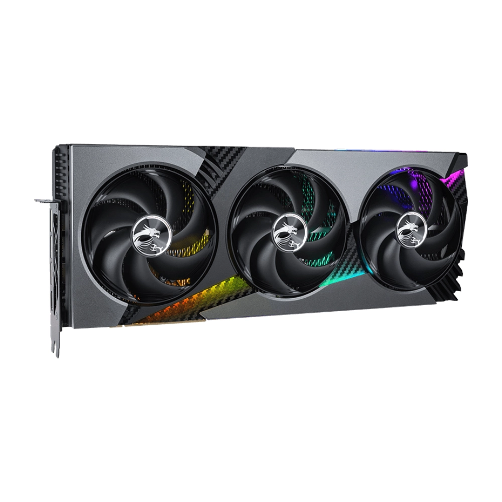 MSI Nvidia Graphic Card RTX 5080 16GB DDR7 Vanguard SOC Launch Edition Triple Fan view 3